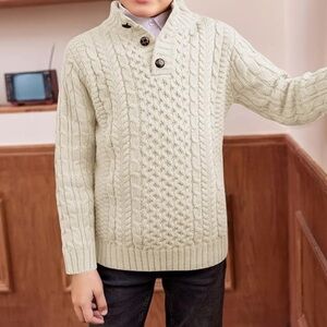 Boys cable knitted sweater